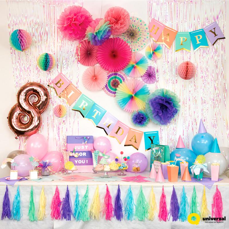 Dekoracija dečijeg rođendana uz Octopus party roza i pastelne kolekcije