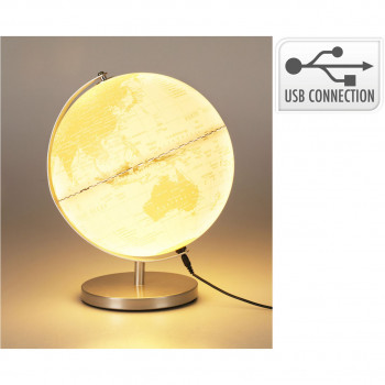 GLOBUS SVETLEĆI NA POSTOLJU 31CM BELI XX8120170 