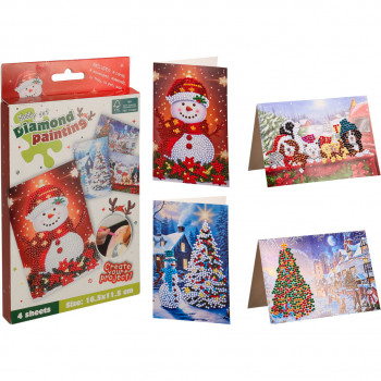 SET BOŽIĆNI ČESTITKI SA SA DIJAMANTSKIM 4/1 492100500 