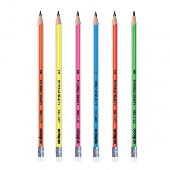 OLOVKA GRAFITNA HB SA GUMICOM 1/1 TRIANGULAR NEON UNL-0365 