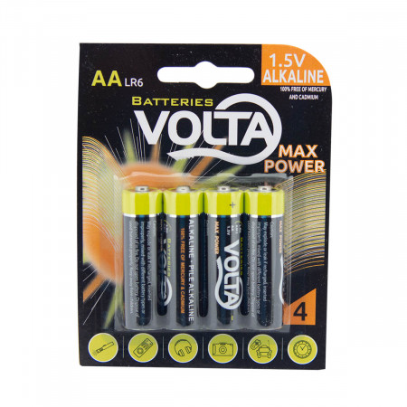 BATERIJE VOLTA 4/1 ALKALNA MAX POWER LR6 AA 