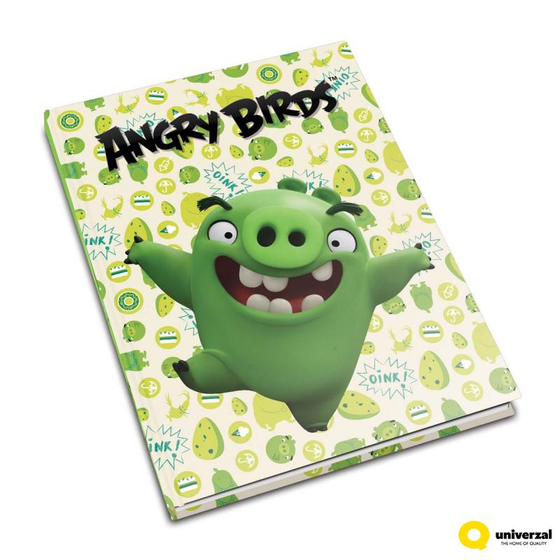 SVESKA A5 TVRDI POVEZ SITNI KARO 80L ANGRY BIRDS 70gr 