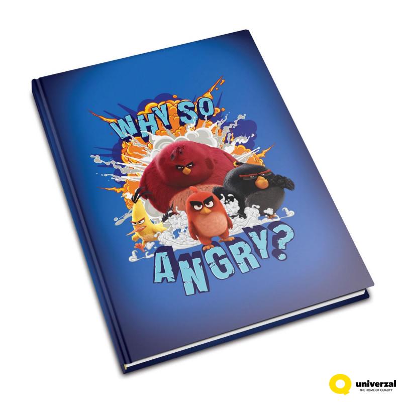 SVESKA A5 TVRDI POVEZ SITNI KARO 80L ANGRY BIRDS 70gr 