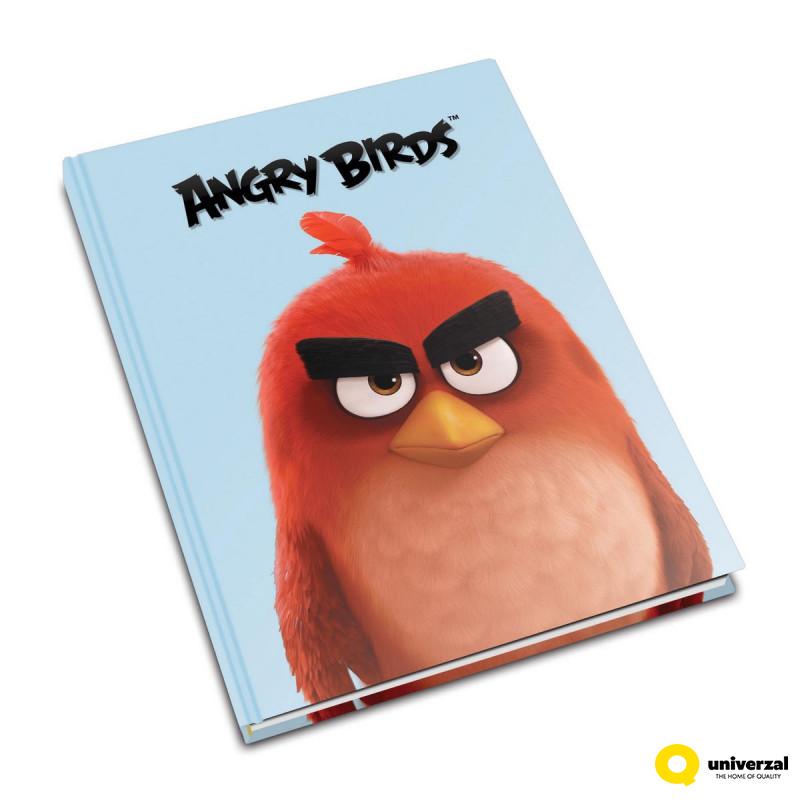 SVESKA A5 TVRDI POVEZ SITNI KARO 80L ANGRY BIRDS 70gr 