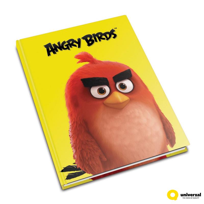 SVESKA A5 TVRDI POVEZ SITNI KARO 80L ANGRY BIRDS 70gr 