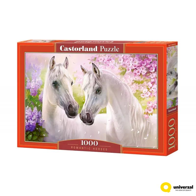 PUZZLE 1000 DELOVA C-104147-2 ROMANTIC HORSES CASTORLAND 
