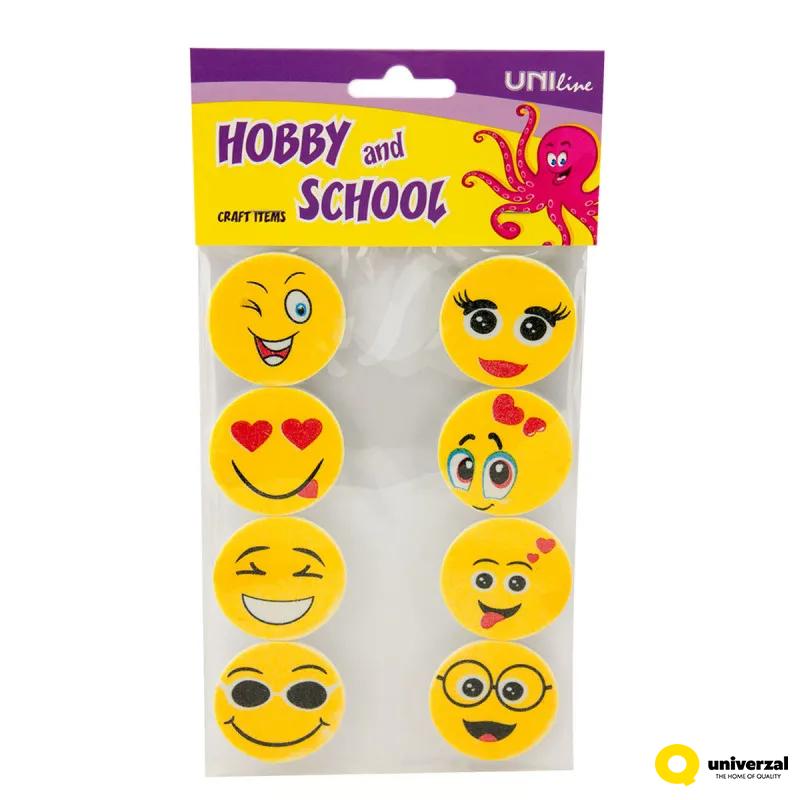 STIKERI EMOJI DEKORATIVNI 43mm UNL-1230 