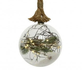 KUGLA NOVOGODIŠNJA SA LED SVETLOM 10X80CM 485671 