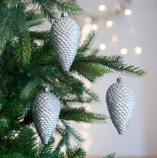 UKRAS NOVOGODIŠNJI ŠIŠARKA 4.5X4.5X9CM SREBRNA 027753 