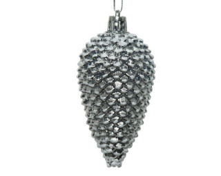 UKRAS NOVOGODIŠNJI ŠIŠARKA 4.5X4.5X9CM SREBRNA 027753 