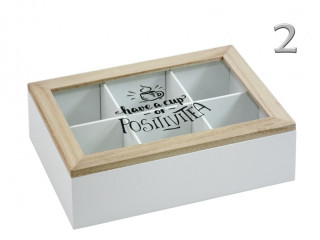 KUTIJA ZA ČAJ DRVENA 240X165X70MM HZ1930930 
