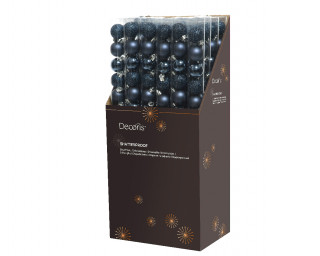 KUGLA NOVOGODIŠNJA 14/1 3CM PLAVA TAMNO 020466 