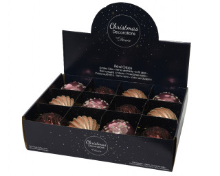 KUGLA NOVOGODIŠNJA STAKLENA 10CM PINK 062613 