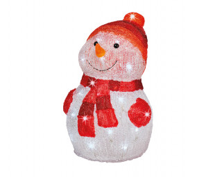FIGURA NOVOGODIŠNJA SNEŠKO SA LED SVETLOM 25X25X35CM 491157 