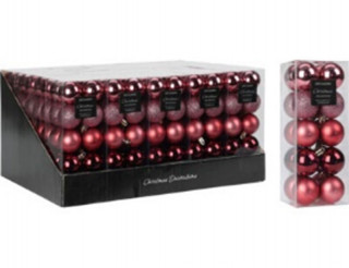 KUGLA NOVOGODIŠNJA 4CM 20/1 SET PINK CAN223520 