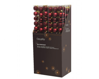 KUGLA NOVOGODIŠNJA 3CM 14/1 OXBLOOD 020459 
