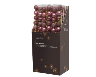 KUGLA NOVOGODIŠNJA 3CM 14/1 PINK VELVET 020475 