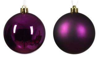 KUGLA NOVOGODIŠNJA 8CM 6/1 VIOLET 022135 