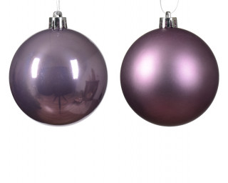 KUGLA NOVOGODIŠNJA 8CM 6/1 LILA 022136 
