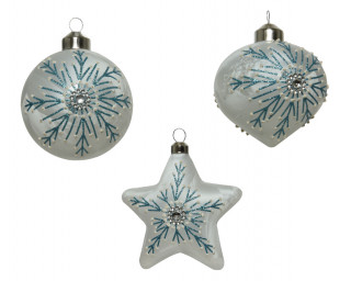 UKRAS NOVOGODIŠNJI 8CM PLAVI MIST 061029 