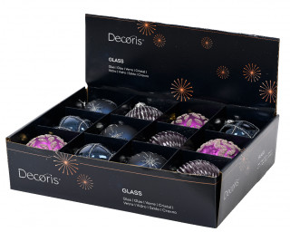 KUGLA NOVOGODIŠNJA 8CM PURPLE 062639 