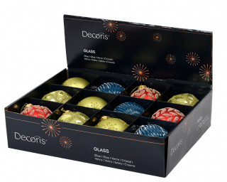 KUGLA NOVOGODIŠNJA 8CM MIX 062640 