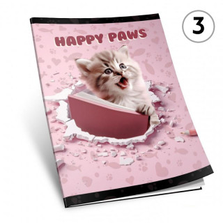 SVESKA A4 DIKTO 52L HAPPY PAWS 80g OCTOPUS UNL-2152 