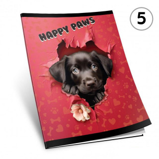 SVESKA A4 DIKTO 52L HAPPY PAWS 80g OCTOPUS UNL-2152 