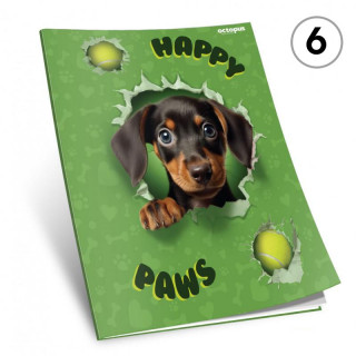 SVESKA A4 DIKTO 52L HAPPY PAWS 80g OCTOPUS UNL-2152 