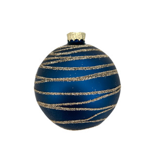 KUGLA NOVOGODIŠNJA STAKLENA 8CM UNL-10000 