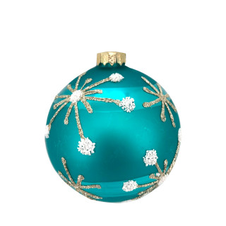 KUGLA NOVOGODIŠNJA STAKLENA 8CM UNL-10004 