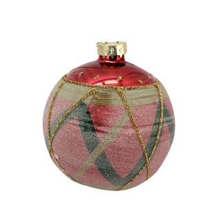 KUGLA NOVOGODIŠNJA STAKLENA 8CM UNL-10017 