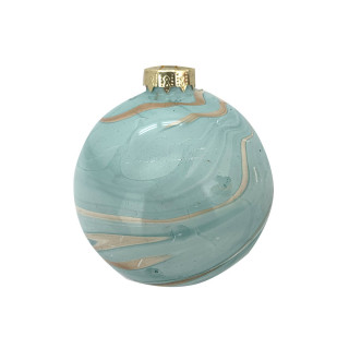 KUGLA NOVOGODIŠNJA STAKLENA 8CM UNL-10018 