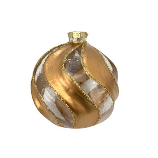 KUGLA NOVOGODIŠNJA STAKLENA 10CM UNL-10022 