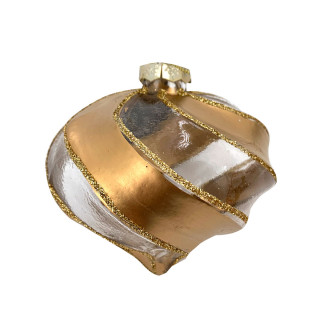 KUGLA NOVOGODIŠNJA STAKLENA 10CM UNL-10022 