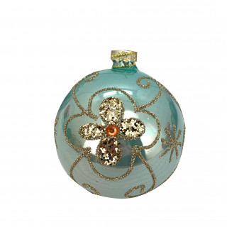 KUGLA NOVOGODIŠNJA STAKLENA 8CM UNL-10025 