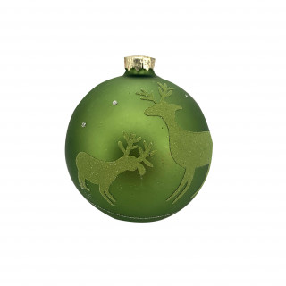 KUGLA NOVOGODIŠNJA STAKLENA 8CM UNL-10027 
