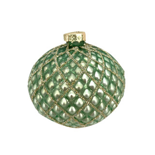 KUGLA NOVOGODIŠNJA STAKLENA 8CM UNL-10030 