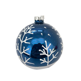 KUGLA NOVOGODIŠNJA STAKLENA 8CM UNL-10033 