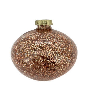 KUGLA NOVOGODIŠNJA STAKLENA 8CM UNL-10036 