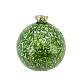 KUGLA NOVOGODIŠNJA STAKLENA 8CM UNL-10037 