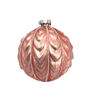 KUGLA NOVOGODIŠNJA STAKLENA 8CM UNL-10051 