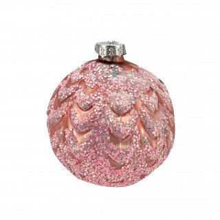 KUGLA NOVOGODIŠNJA STAKLENA 8CM UNL-10052 