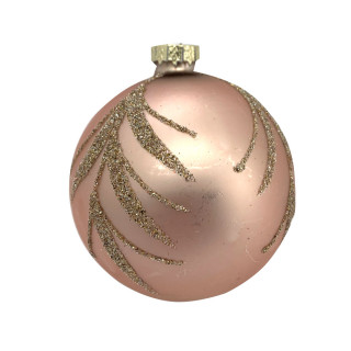 KUGLA NOVOGODIŠNJA STAKLENA 8CM UNL-10057 