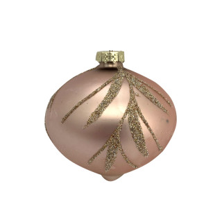 KUGLA NOVOGODIŠNJA STAKLENA 8CM UNL-10057 