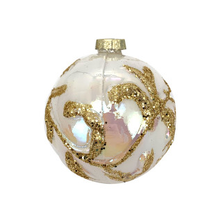 KUGLA NOVOGODIŠNJA STAKLENA 8CM UNL-10060 