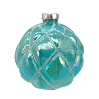 KUGLA NOVOGODIŠNJA STAKLENA 8CM UNL-10070 