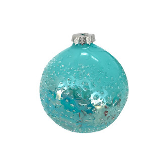 KUGLA NOVOGODIŠNJA STAKLENA 8CM UNL-10072 