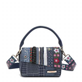 TORBA NICOLE LEE JS17044 DENIM PATCH FW2024 