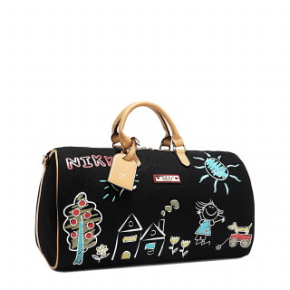 TORBA PUTNA NIKKY NK12837 BLACK FW2024 